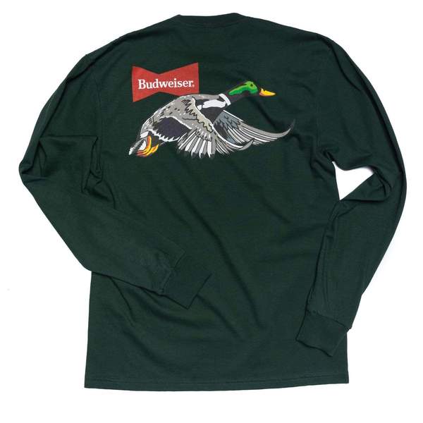 RSVLTS King of Quacks Crewneck Tee in Green — front view