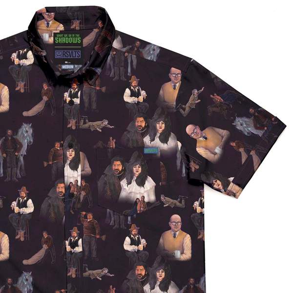 RSVLTS The Real Vampires of Staten Island KUNUFLEX Short Sleeve Shirt in Black — front view