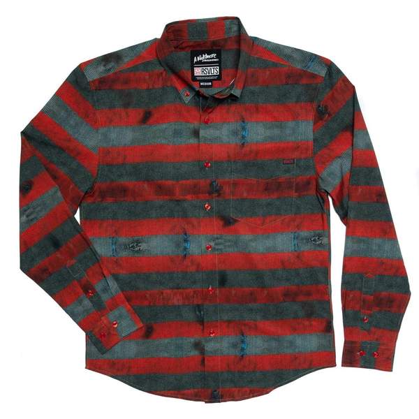 RSVLTS Sweet Dreams Long Sleeve Shirt in Red — front view