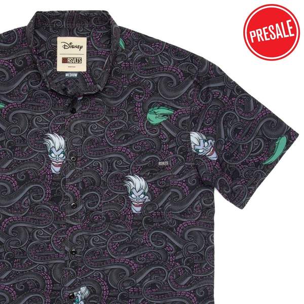 RSVLTS The Sea Witch KUNUFLEX Short Sleeve Shirt in Black — front view