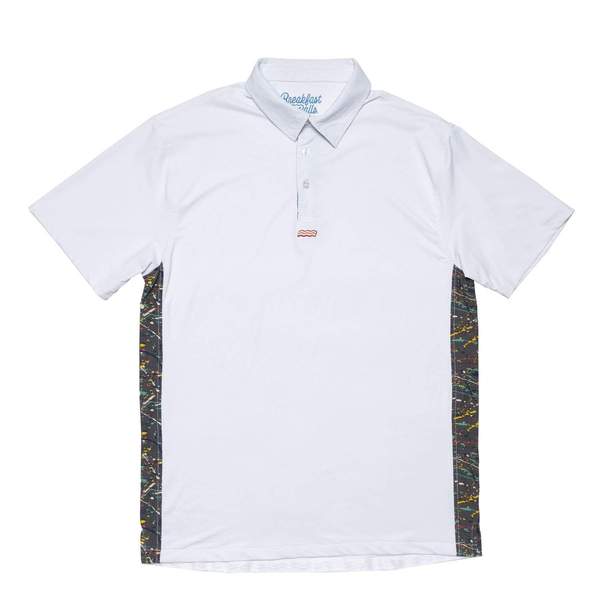 RSVLTS Here For The Mulligans All-Day Polo in White — front view