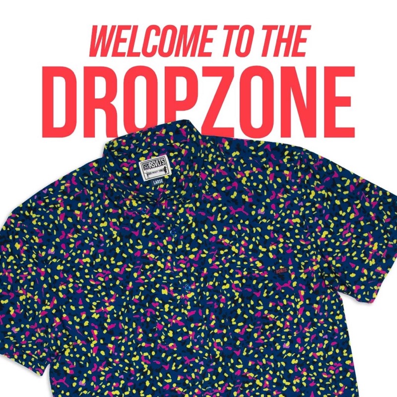 RSVLTS 1992 Arcade Carpet KUNUFLEX Short Sleeve Shirt in Purple — front view