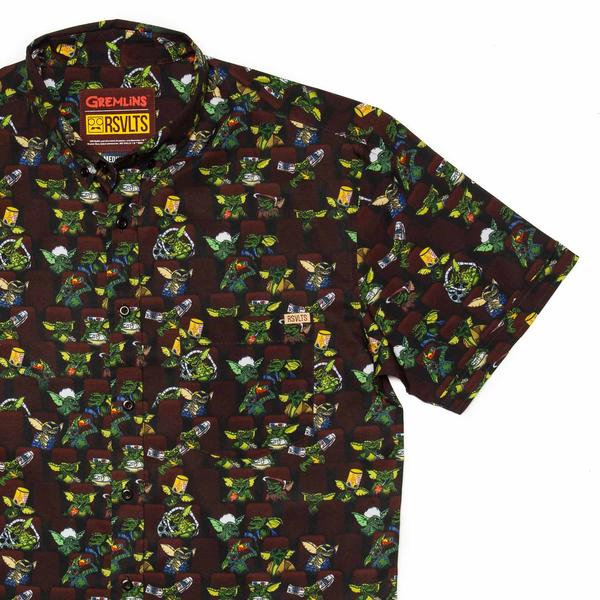 RSVLTS Mogwai Matinee KUNUFLEX Short Sleeve Shirt in Multicolor — front view