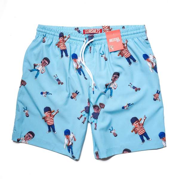 RSVLTS Bobble Swimwear in Blue — front view