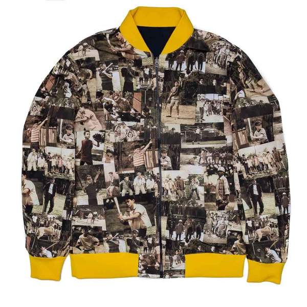 RSVLTS Legends Never Die Reversible Bomber Jacket in Blue — detail 3