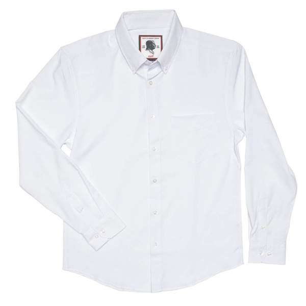 RSVLTS Good Looks White long-sleeve shirt Long Sleeve Shirt in White — front view