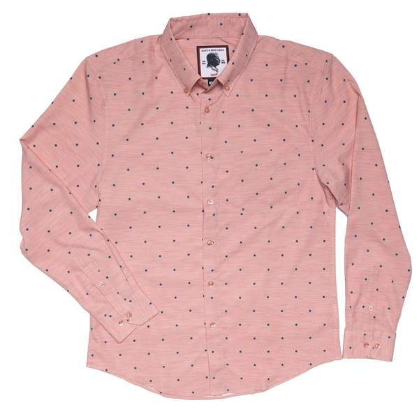 RSVLTS Good Looks Pink long-sleeve shirt Long Sleeve Shirt in Red — front view