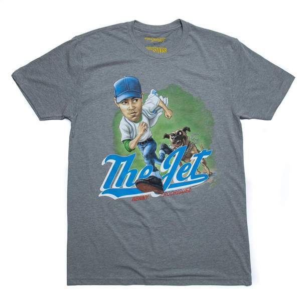 RSVLTS Benny Pickles the Beast Crewneck Tee in Gray — front view