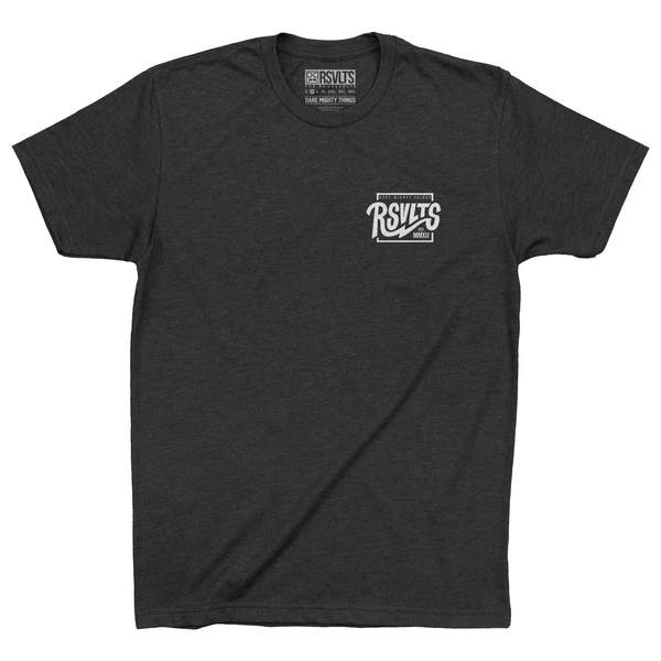 RSVLTS Bolt Box Crewneck Tee in Black — detail 2