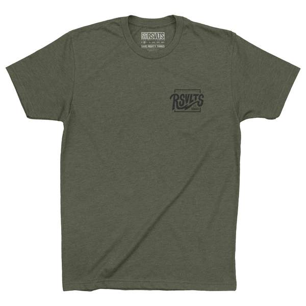 RSVLTS Bolt Box Crewneck Tee in Black — detail 4