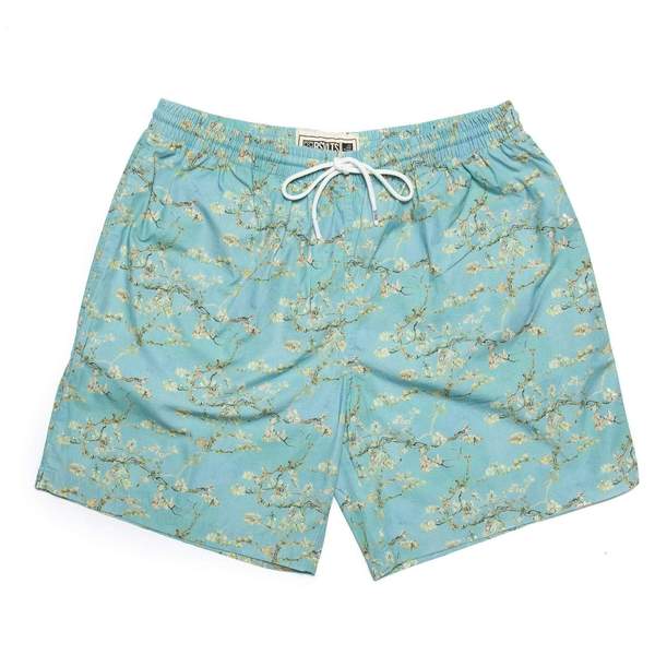 RSVLTS Almond Blossom Swimwear in Blue — front view
