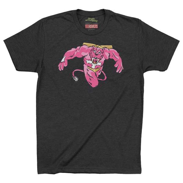 RSVLTS Booster Takes Flight Crewneck Tee in Black — front view