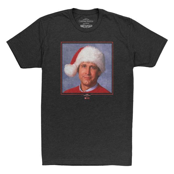 RSVLTS Uncle Clark, are you sure you ain’t Santy Claus? Crewneck Tee in Black — front view