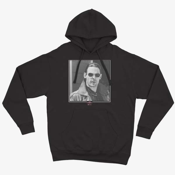 RSVLTS Todd Performance Hoodie in Black — front view