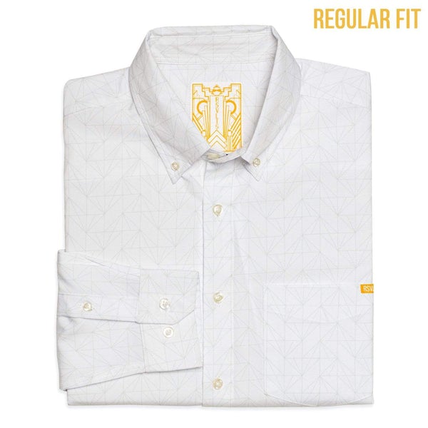 RSVLTS The Carraway Long Sleeve Shirt in White — front view