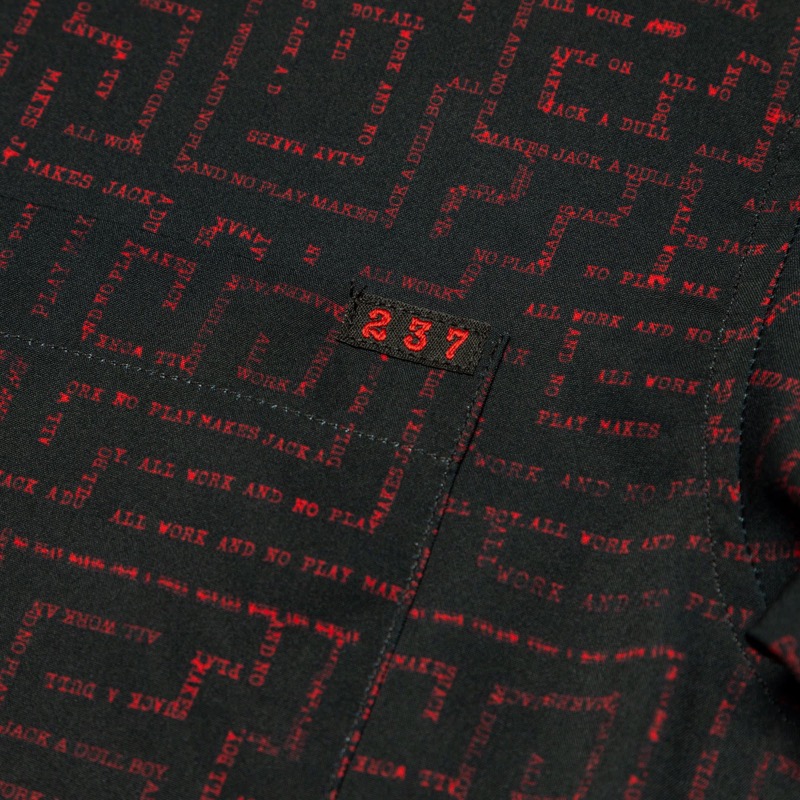 RSVLTS Lost In The Maze KUNUFLEX Short Sleeve Shirt in Black — detail 2
