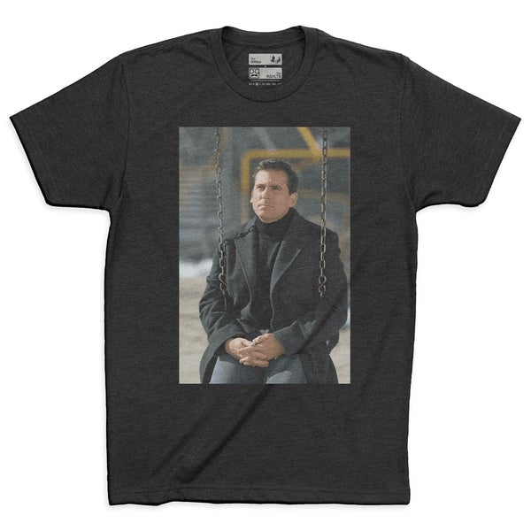 RSVLTS I’m Okay… No, I’m Not Crewneck Tee in Black — front view