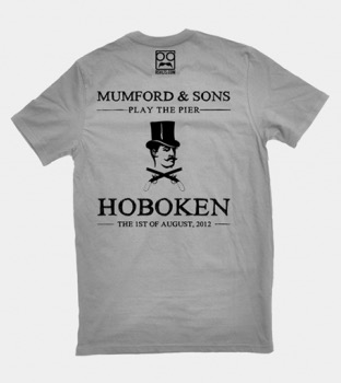 RSVLTS 2012 Mumford & Sons Meetup Crewneck Tee in Gray — front view