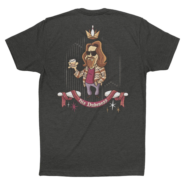 RSVLTS His Dudeness Crewneck Tee in Black — front view
