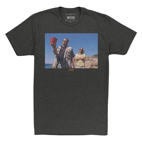 RSVLTS Donnie, Who Loved Bowling Crewneck Tee in Black — front view
