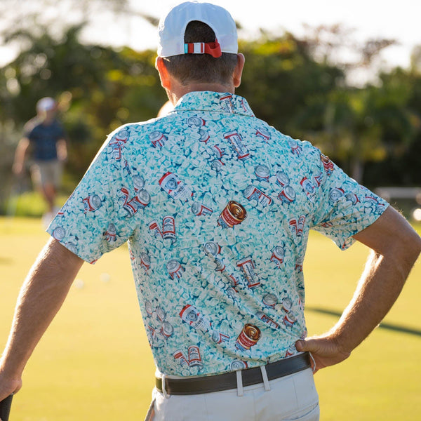 RSVLTS Dad’s Cooler All-Day Polo in Blue — front view