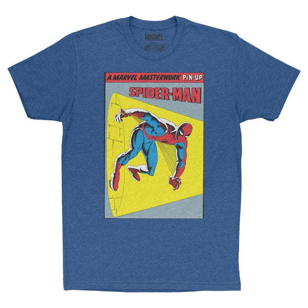 RSVLTS Marvel Masterwork: Spider-Man Crewneck Tee in Blue — front view