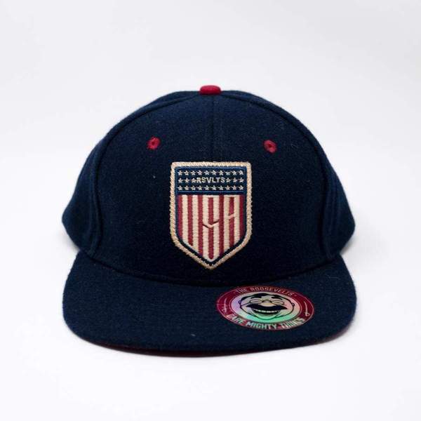 RSVLTS American Heritage Snapback Hat in Gray — detail 2