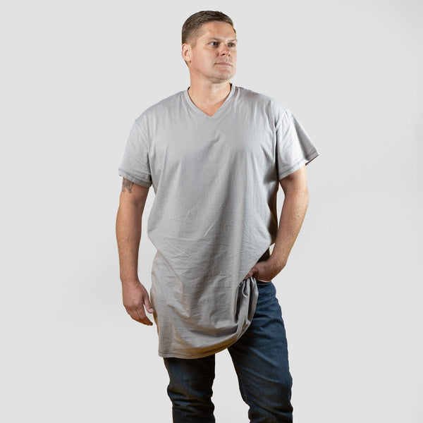 RSVLTS The Nighthawk nightshirt Crewneck Tee in Gray — detail 3