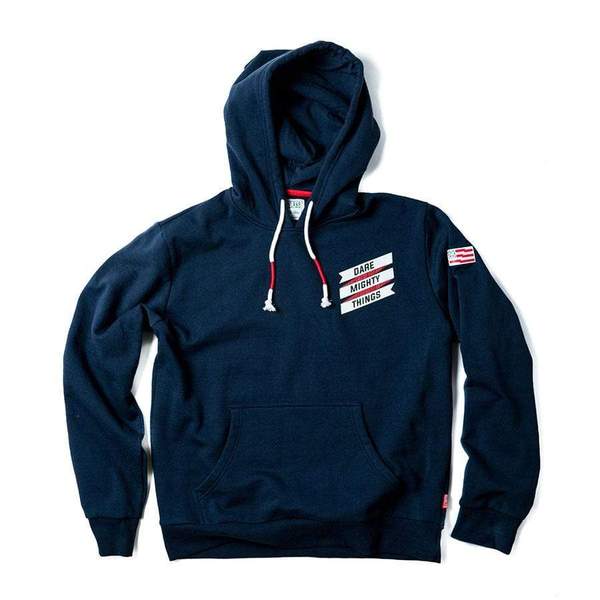RSVLTS Dare Mighty Things Performance Hoodie — front view
