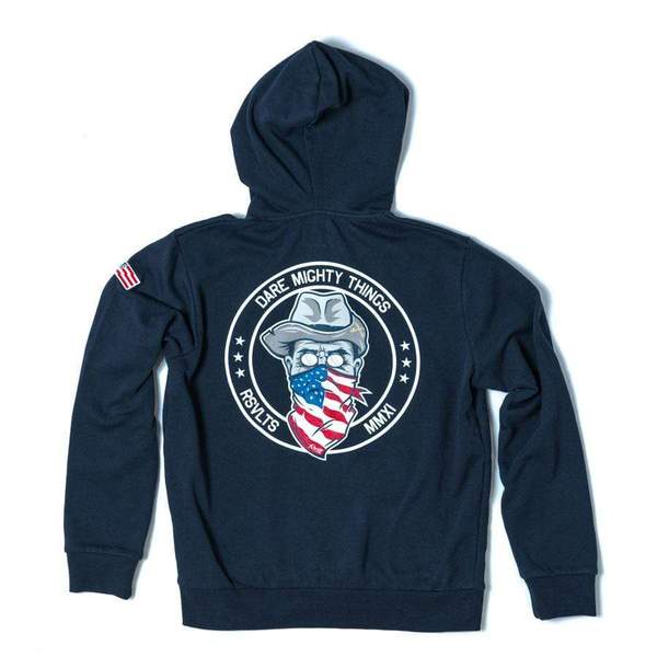 RSVLTS Rough Rider Performance Hoodie in Blue — detail 2
