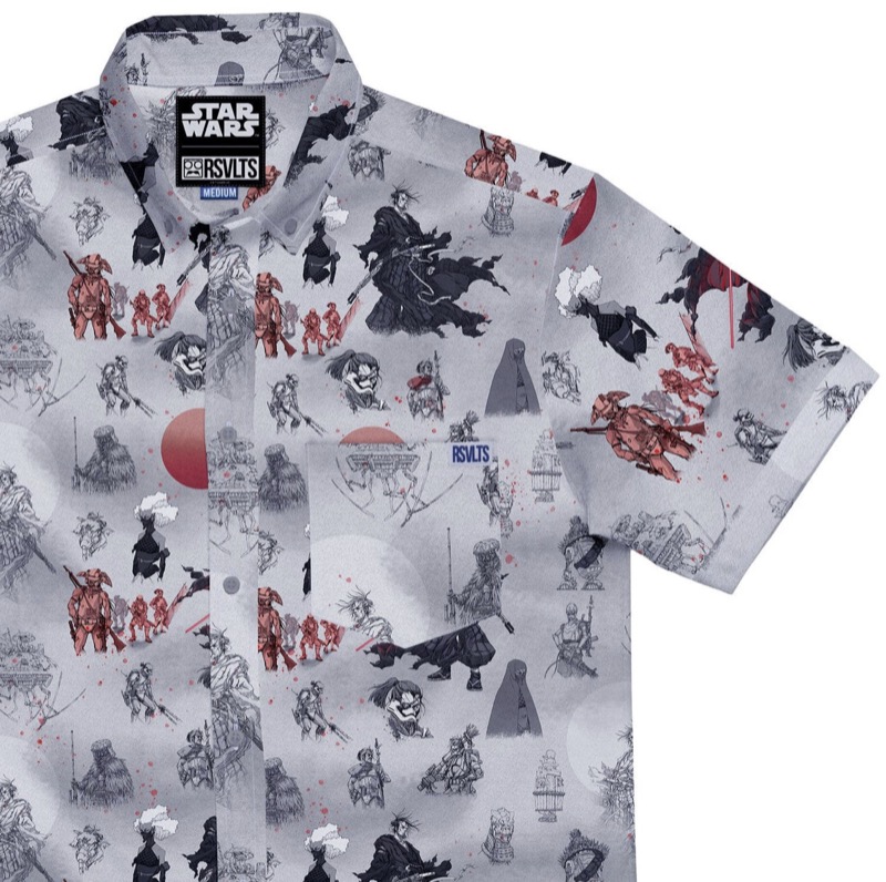 RSVLTS The Duel KUNUFLEX Short Sleeve Shirt in Gray — detail 2