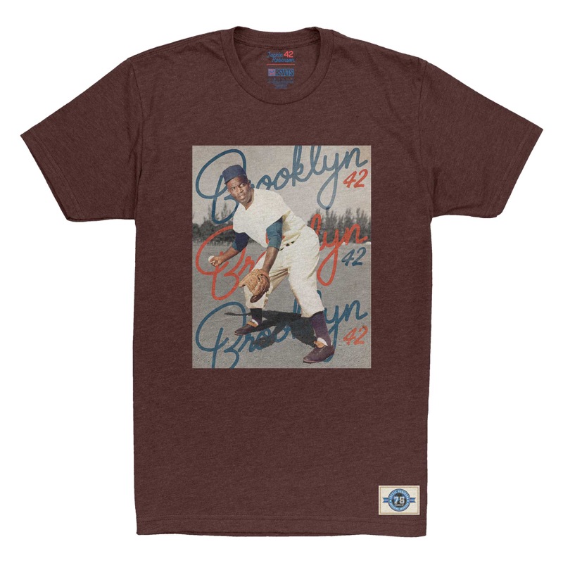 RSVLTS Breaking Barriers Crewneck Tee in Red — front view