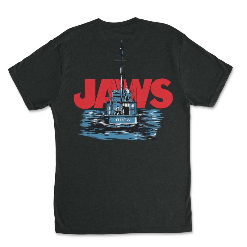 RSVLTS The Orca Crewneck Tee in Black — front view