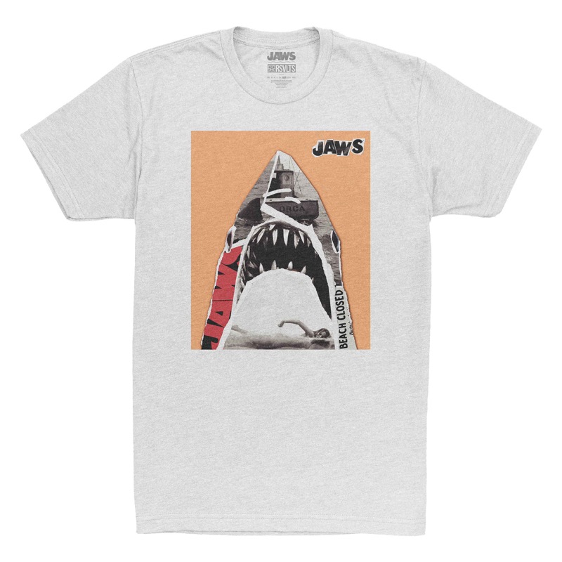 RSVLTS Lifeless Eyes Crewneck Tee in White — front view