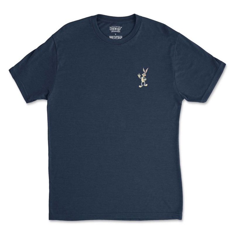 RSVLTS Lil’ Bugs Crewneck Tee in Blue — front view