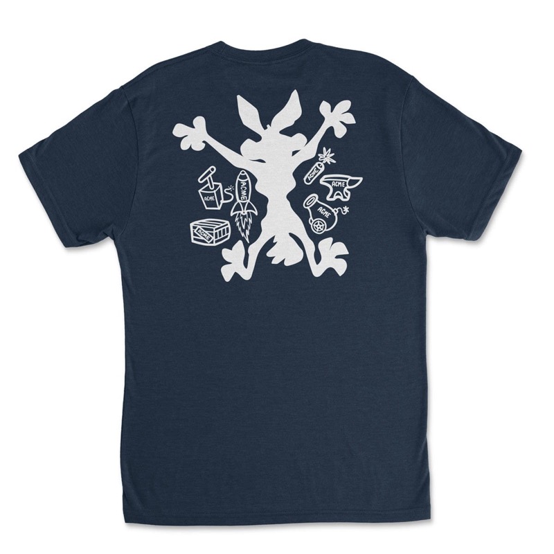 RSVLTS Wile E. Coyote Goes SPLAT Crewneck Tee in Purple — detail 2