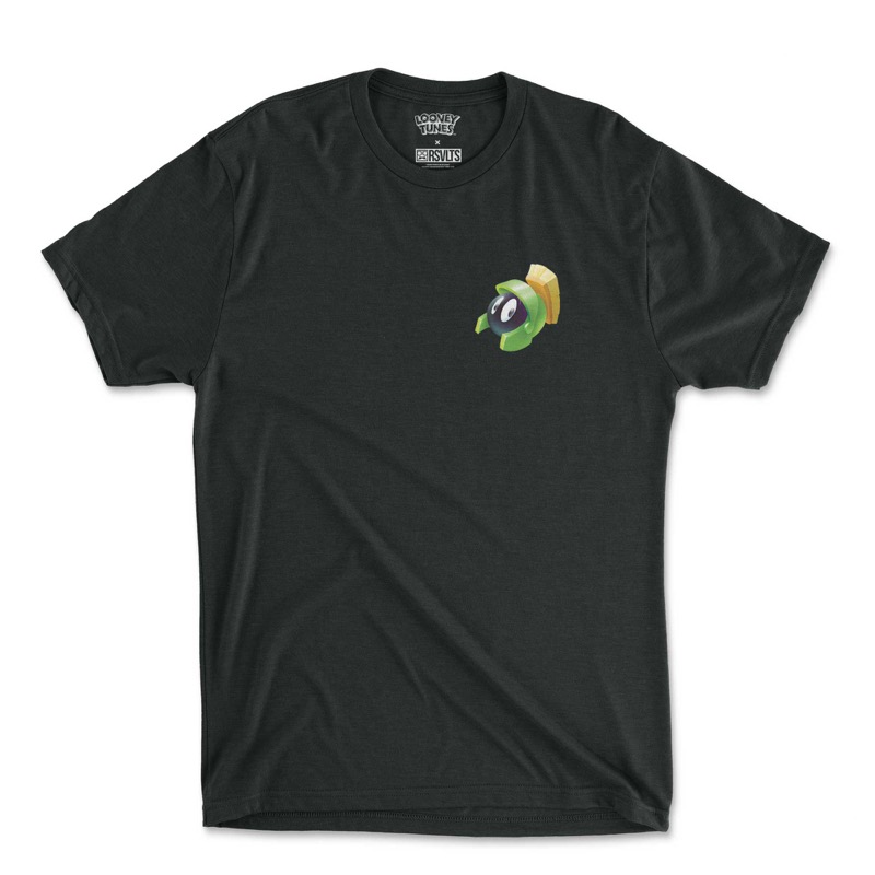 RSVLTS Tiny Marvin Crewneck Tee in Black — front view