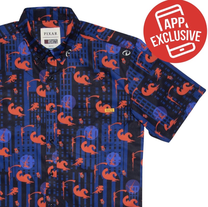 RSVLTS Stay Saved KUNUFLEX Short Sleeve Shirt in Blue — front view