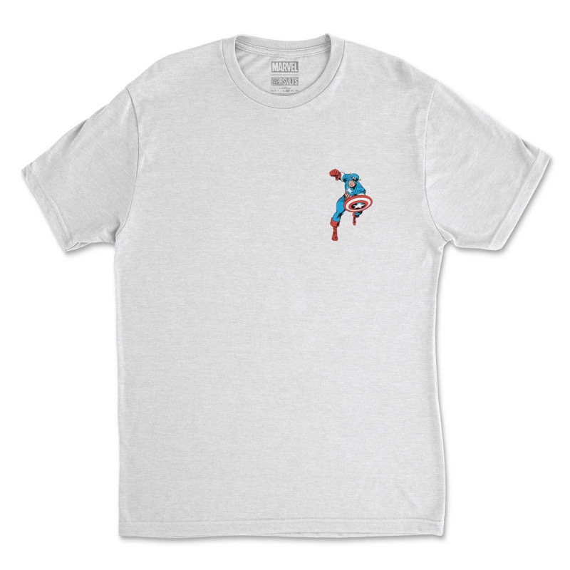 RSVLTS American Dream Crewneck Tee in White — front view