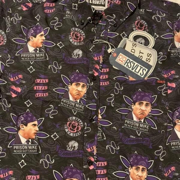 RSVLTS Prison Mike KUNUFLEX Short Sleeve Shirt in Black — detail 2