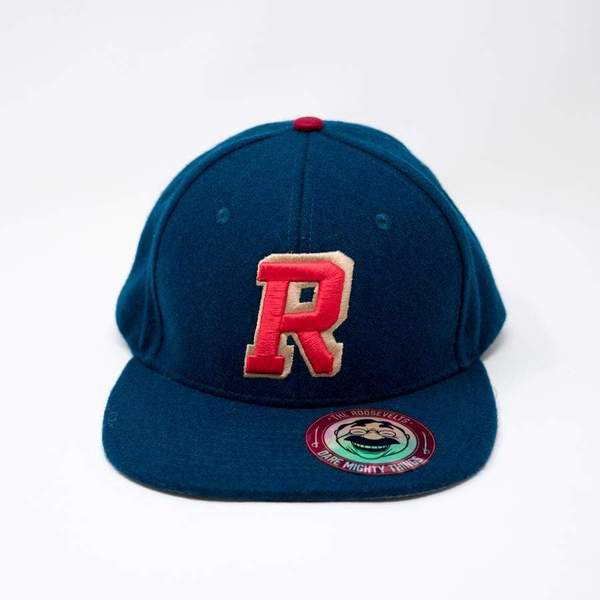 RSVLTS RSVLTS Letterman Snapback Hat in Blue — front view