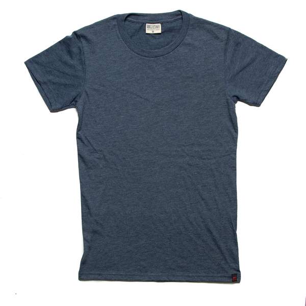 RSVLTS The World’s Most Comfortable T-Shirt Crewneck Tee in Heather Royal Blue — detail 5