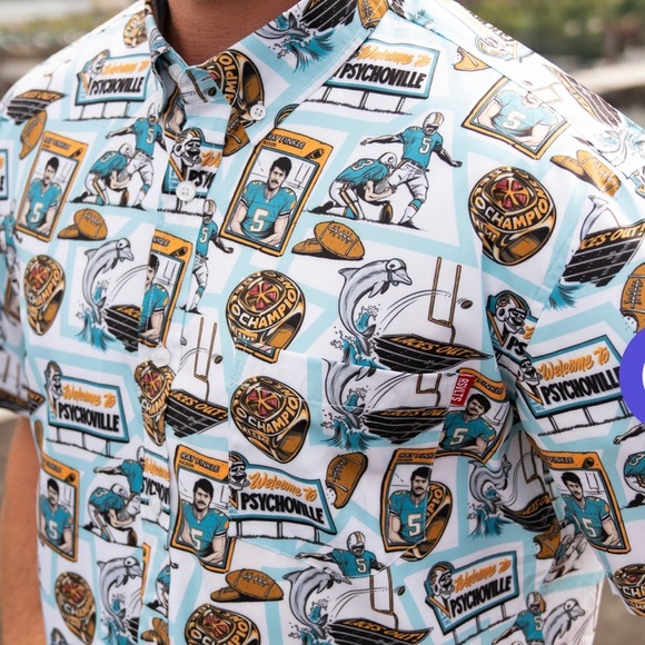 RSVLTS Psychoville KUNUFLEX Short Sleeve Shirt in White — front view
