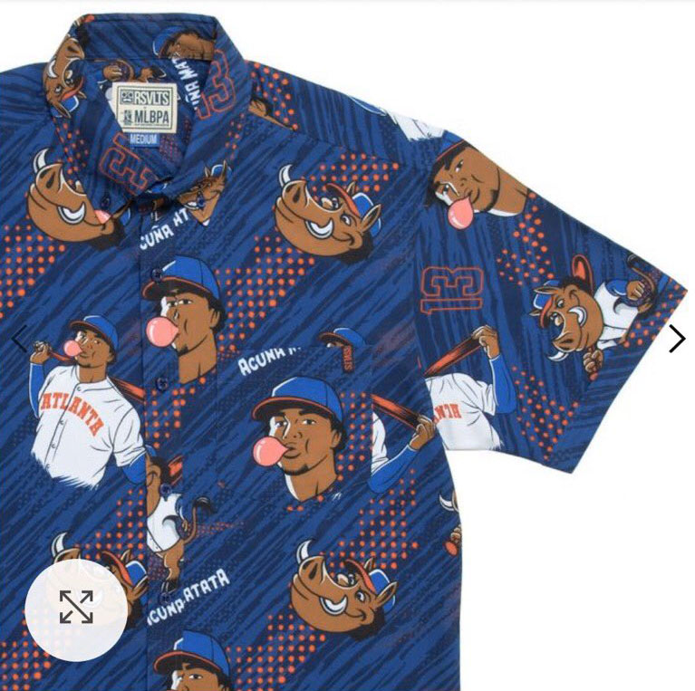 RSVLTS Acuna Matata KUNUFLEX Short Sleeve Shirt in Blue — front view