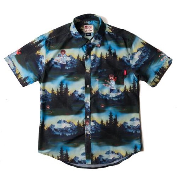 RSVLTS Happy Little Forest KUNUFLEX Short Sleeve Shirt — front view