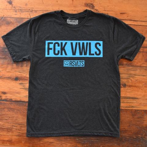 RSVLTS FCK VWLS Crewneck Tee in Gray — detail 2
