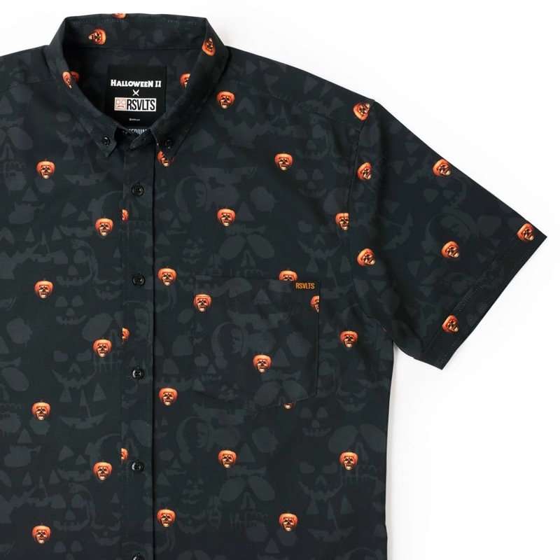 RSVLTS Lil Mikey KUNUFLEX Short Sleeve Shirt in Black — front view