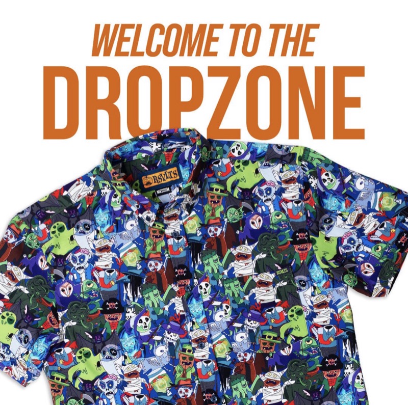 RSVLTS Monster Mash KUNUFLEX Short Sleeve Shirt in Multicolor — front view