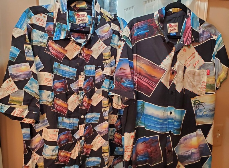 RSVLTS From Bob Ross With Love KUNUFLEX Short Sleeve Shirt in Black — detail 3