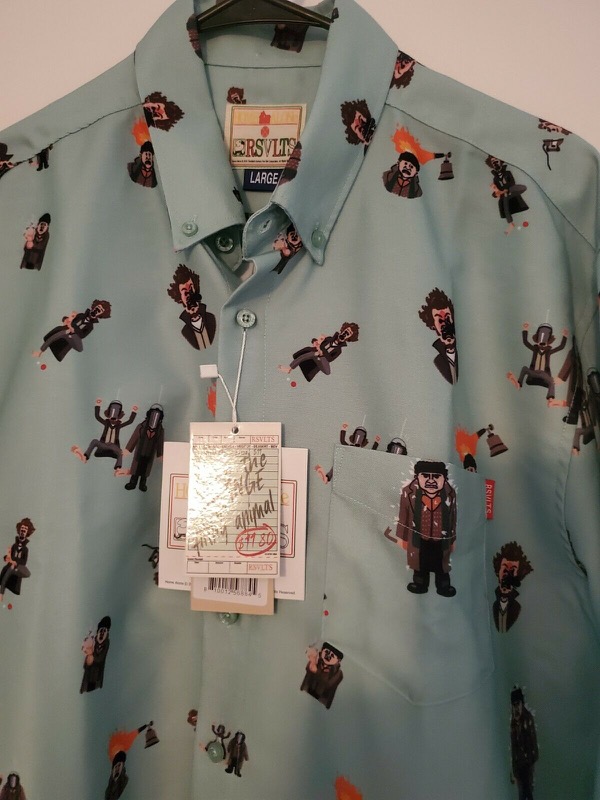 RSVLTS Wet Bandits Long Sleeve Shirt in Green — front view